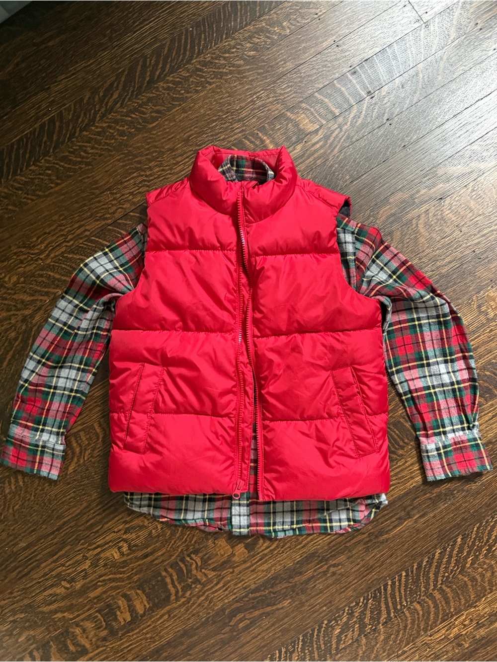Old Navy Red Quilted Kids Puffer Vest